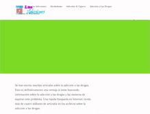 Tablet Screenshot of lasadicciones.com